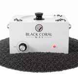 Black Coral Wax 10lb professional wax heater in white – large hot wax machine and wax pot for salon use