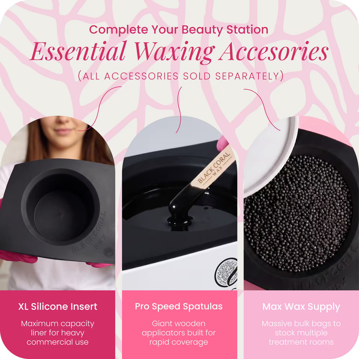 Black Coral Wax 10lb professional wax heater product description – large hot wax machine and wax pot details for UK market