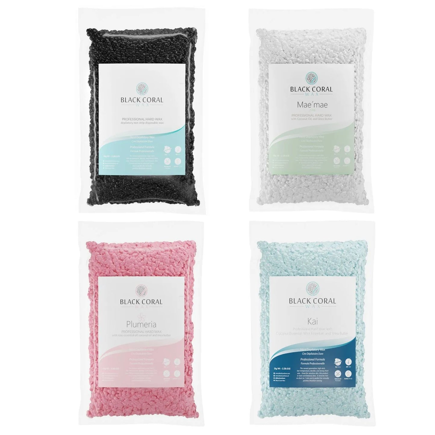 Hard Wax KIT - 4kg - Black Coral Wax UK