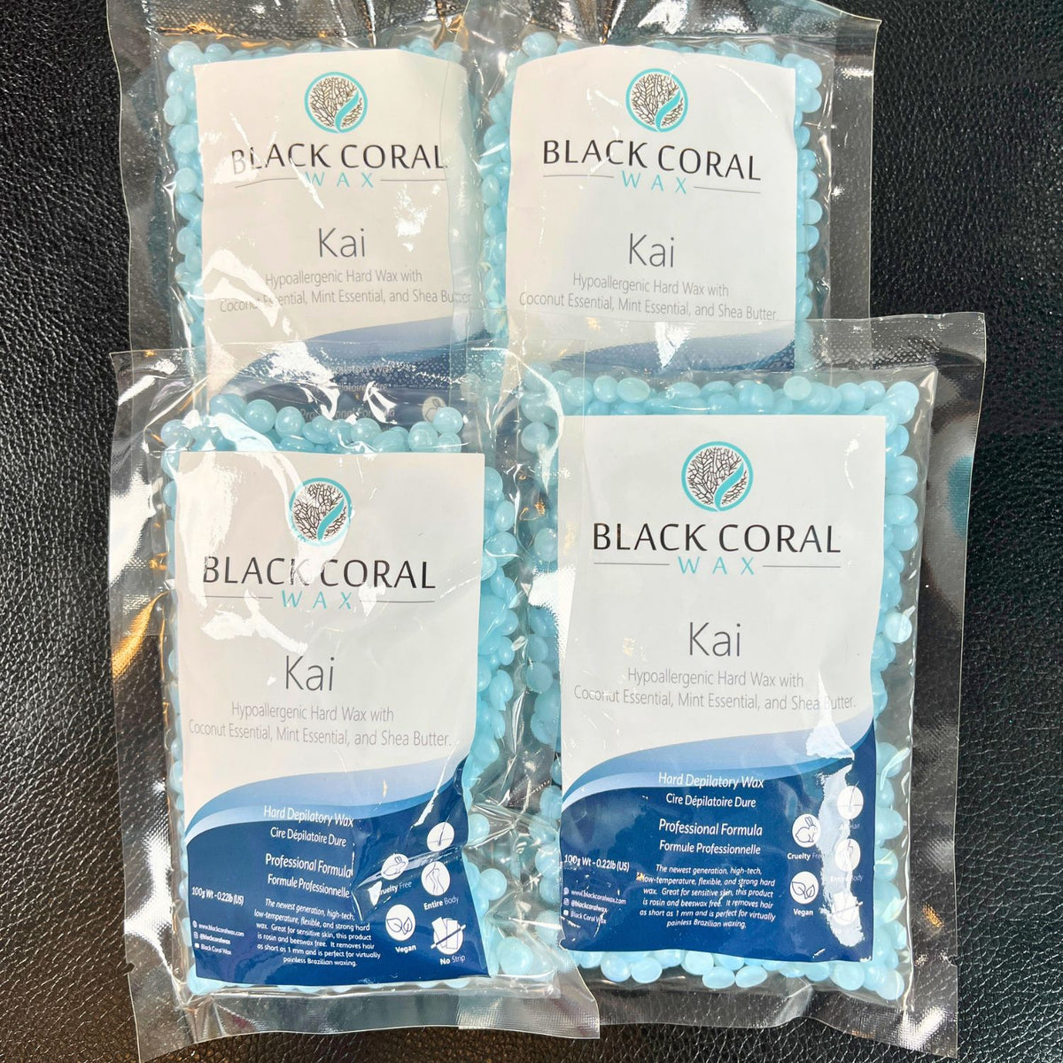 Hard Wax Sample Size Bag - Black Coral Wax UK