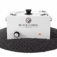 Black Coral Wax 10lb professional wax heater in white – large hot wax machine and wax pot for salon use