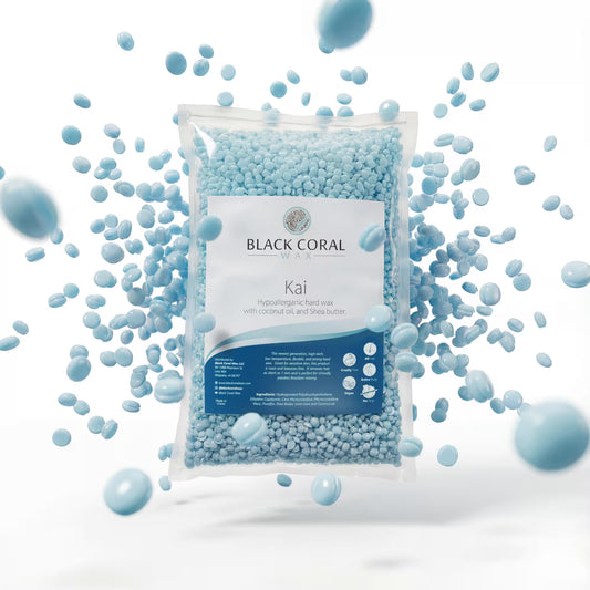 Kai Hard Wax 2.2lb – hypoallergenic vegan wax beads with coconut oil and shea butter, stripless, cruelty-free