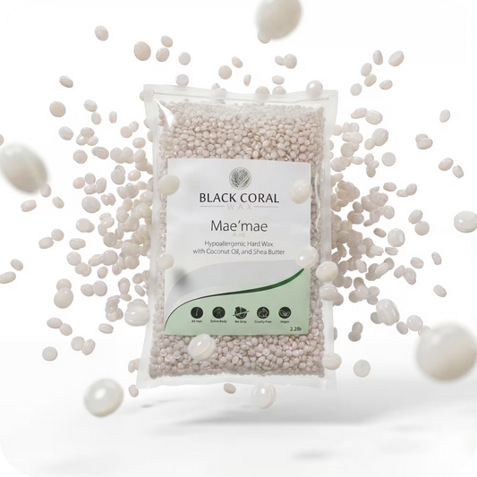 Mae'mae Hard Wax 2.2lb – hypoallergenic vegan stripless wax with coconut oil and shea butter, cruelty-free