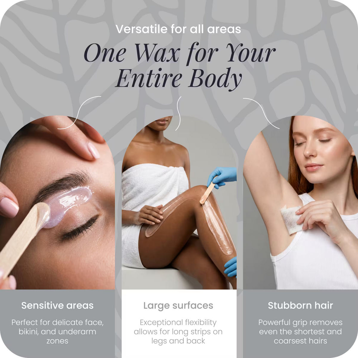 Mae'mae hard wax for eyebrows, legs and underarms – versatile formula for sensitive areas and large body surfaces