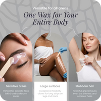 Mae'mae hard wax for eyebrows, legs and underarms – versatile formula for sensitive areas and large body surfaces