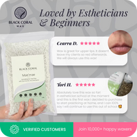 Mae'mae hard wax verified reviews – 5 stars from professionals and beginners, no redness, 10,000+ happy customers