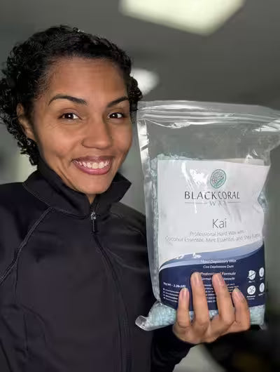 Esthetician using BCW products