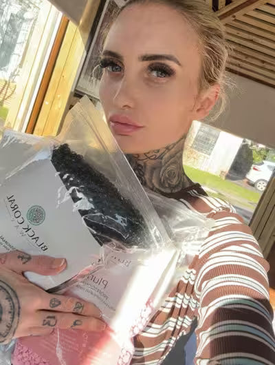 Esthetician using BCW products