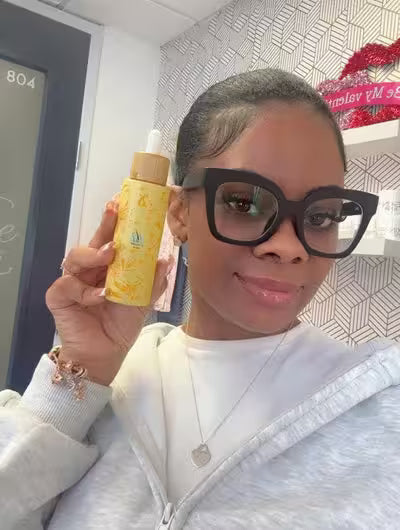 Esthetician using BCW products