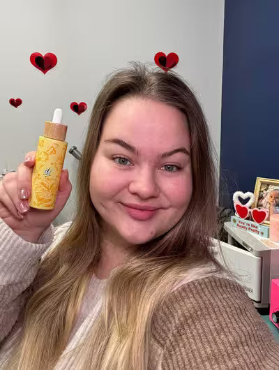 Esthetician using BCW products