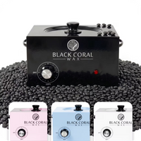 Black Coral Wax large premium wax heater in white – professional hot wax machine for salon and home use