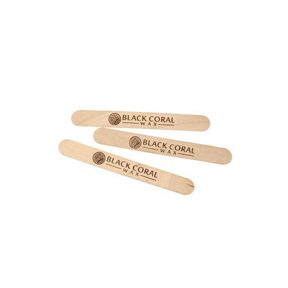 Wooden Waxing Spatulas 100pc. - Black Coral Wax